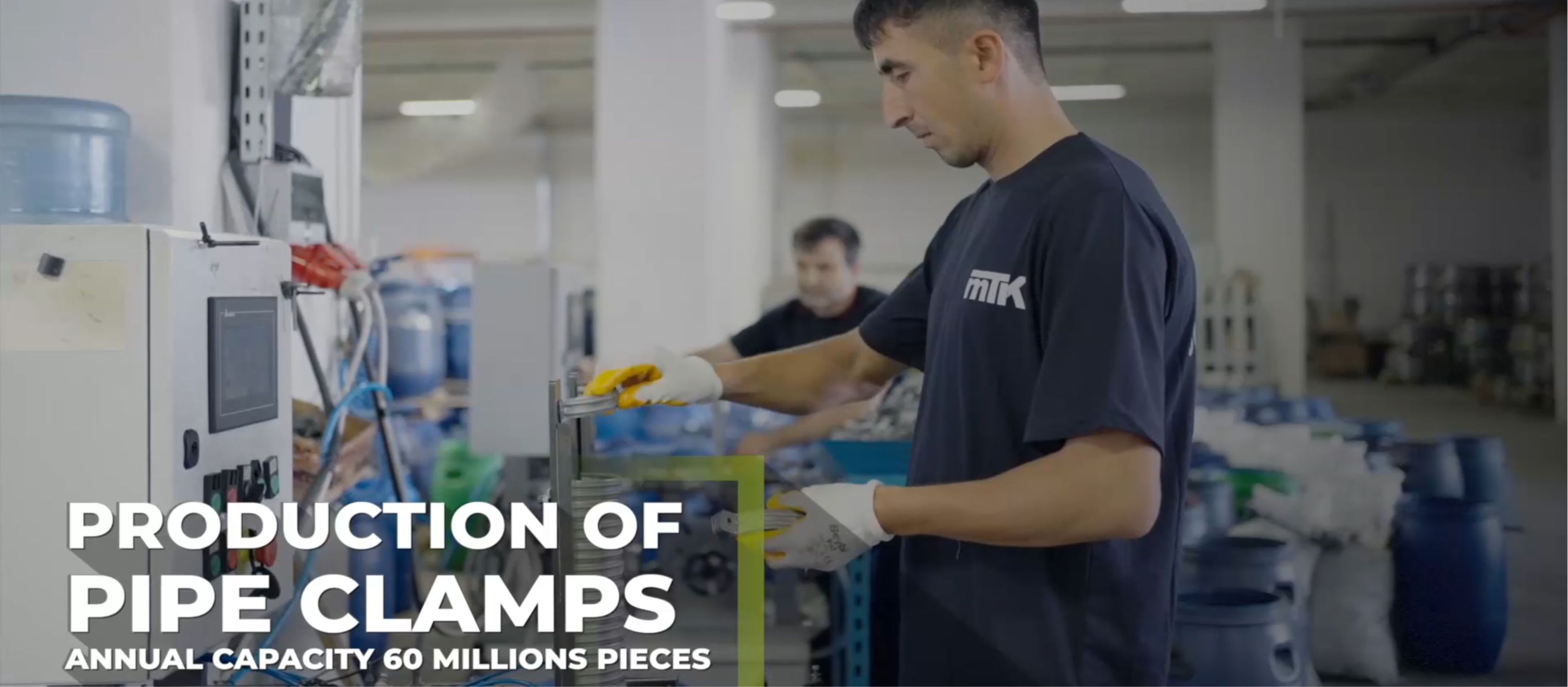 Annual production capacity of MTK Pipe Clamps