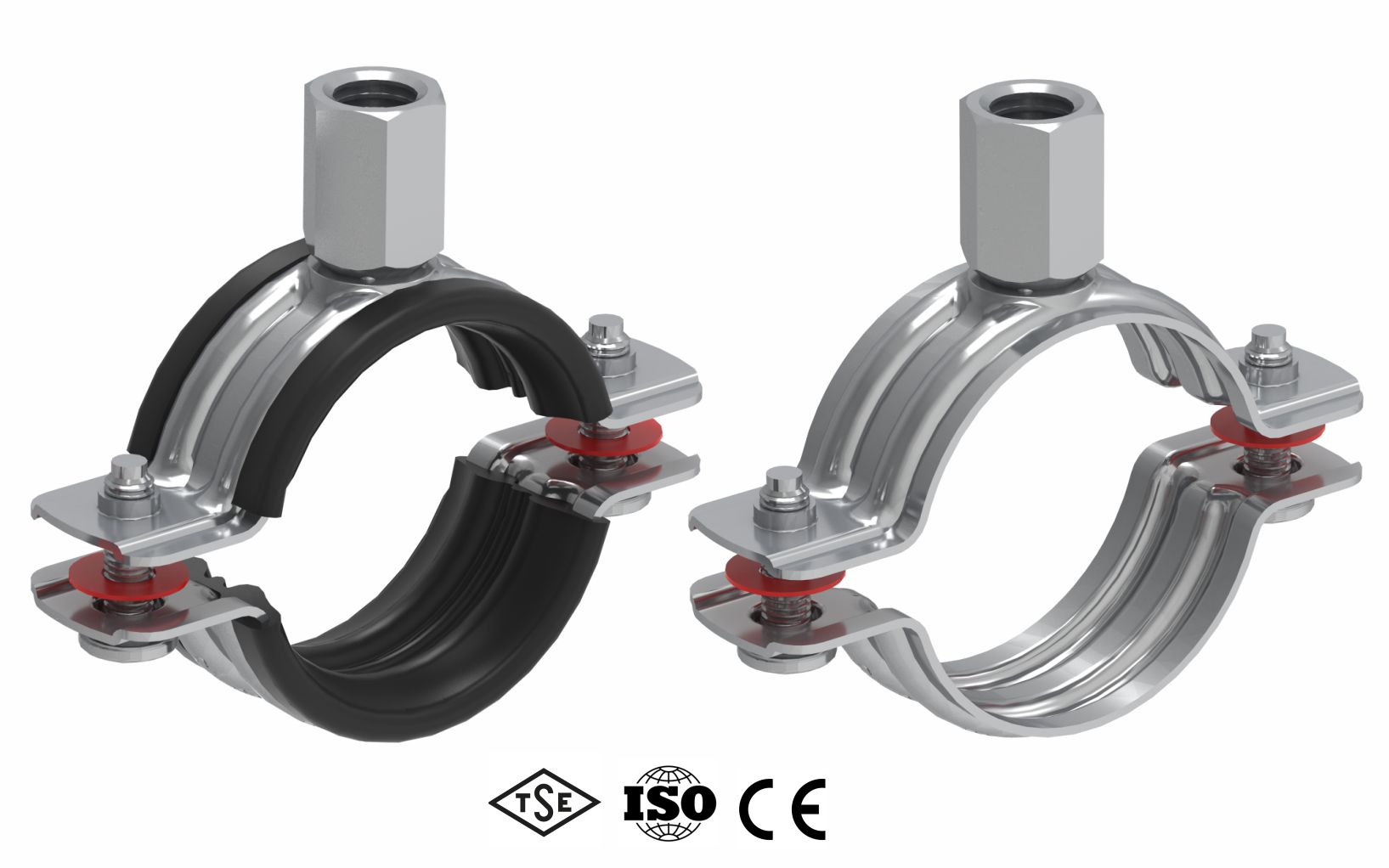 Pipe Clamps With Combi Nut